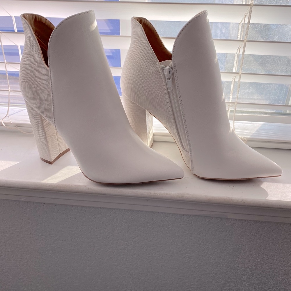 NEW White Ankle Booties